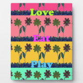 Love Eat Play Art Print Fotoplaat (Voorkant)