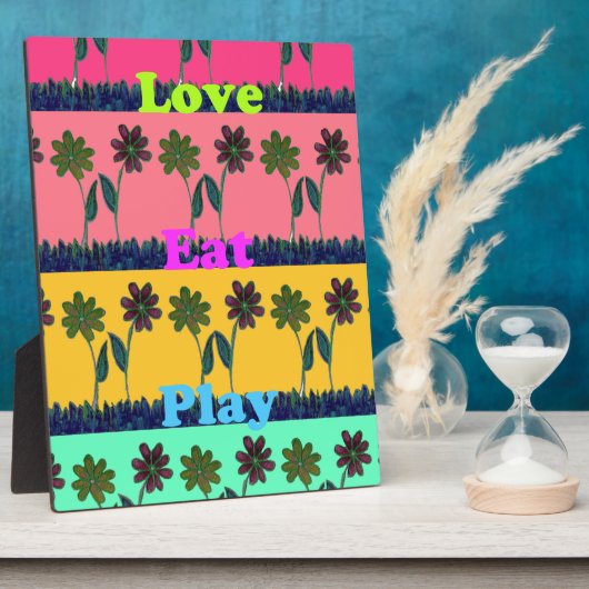 Love Eat Play Art Print Fotoplaat (Zijkant)