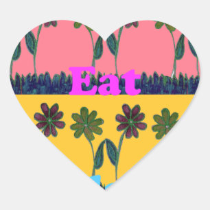 Love Eat Play Art Print Hart Sticker