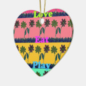 Love Eat Play Art Print Keramisch Ornament (Links)