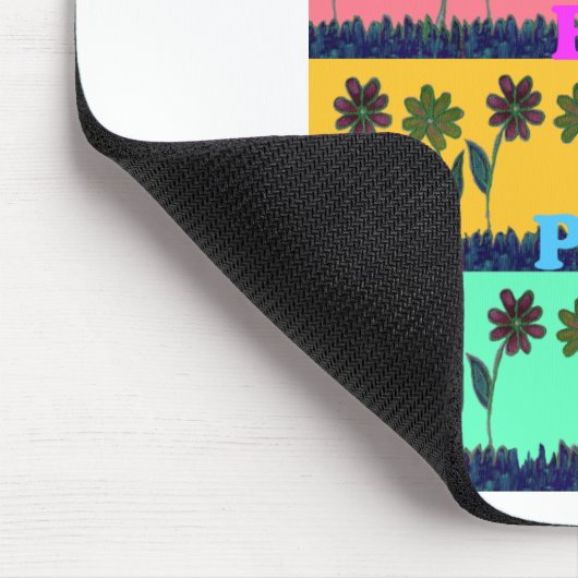 Love Eat Play Art Print Muismat (Hoek)