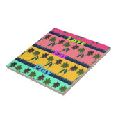 Love Eat Play Art Print Tegeltje (Zijkant)