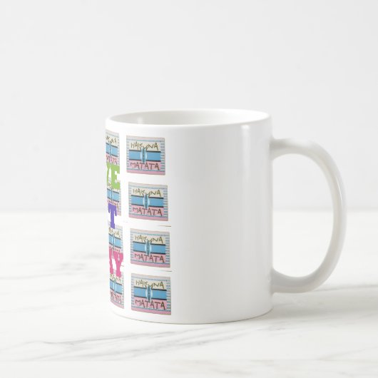 Love Eat Play Hakuna Matata Kunstdruk Koffiemok (Rechts)