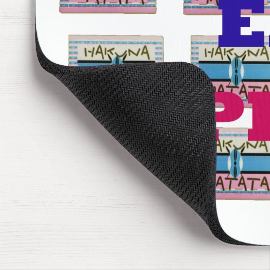 Love Eat Play Hakuna Matata Kunstdruk Muismat (Hoek)