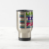 Love Eat Play Hakuna Matata Kunstdruk Reisbeker (Center)