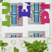 Love Eat Play Hakuna Matata Kunstdruk Theedoek (Gevouwen)