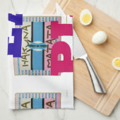 Love Eat Play Hakuna Matata Kunstdruk Theedoek (Quarter Fold)