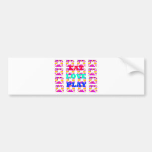 Love Eat Play Heart Hakuna Matata kleuren.png Bumpersticker