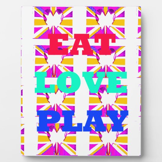 Love Eat Play Heart Hakuna Matata kleuren.png Fotoplaat (Voorkant)