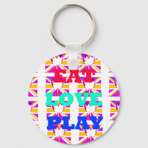 Love Eat Play Heart Hakuna Matata kleuren.png Sleutelhanger
