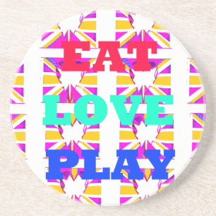 Love Eat Play Heart Hakuna Matata kleuren.png Zandsteen Onderzetter