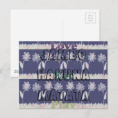 Love Eat Play Jambo Hakuna Matata floral Briefkaar Briefkaart (Voorkant / Achterkant)