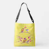 LOVE ECHO - Comic Birds Tweetlercools 3 Crossbody Tas (Achterkant)
