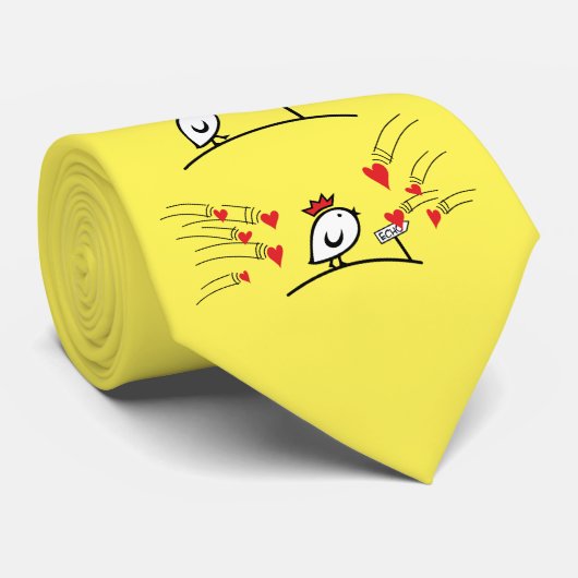 LOVE ECHO - Strips Birds Tweetlercools 1 Stropdas (Opgerold)