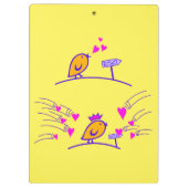 LOVE ECHO - Strips Birds Tweetlercools 3 Klembord (Achterkant)