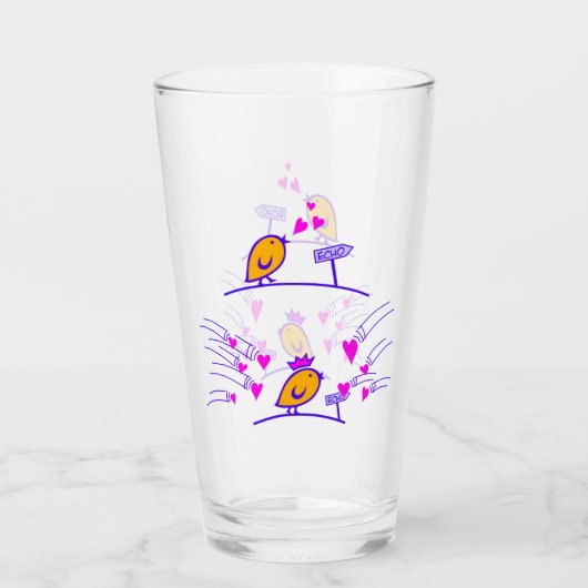 LOVE ECHO - Stripverhalen Tweetlercools 3 Glas (Voorkant)