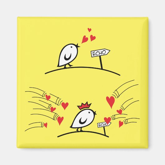 LOVE ECHO - Stripvogels Tweetlercools 1 Magneet (Voorkant)