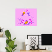 LOVE ECHO - Stripvogels Tweetlercools 3 Poster (Thuiskantoor)