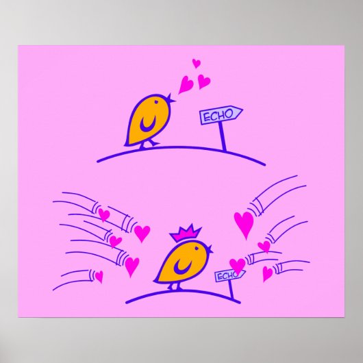 LOVE ECHO - Stripvogels Tweetlercools 3 Poster (Voorkant)