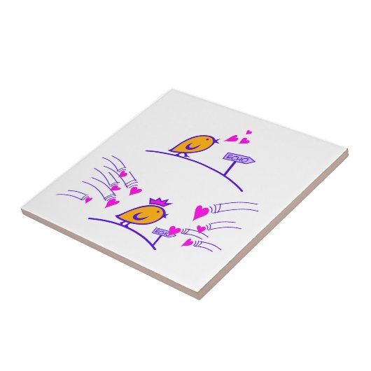 LOVE ECHO - Stripvogels Tweetlercools 3 Tegeltje (Zijkant)