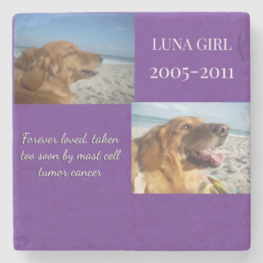 Love Echoes Through Time Stenen Onderzetter (Voorkant)