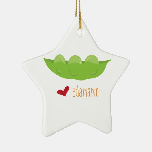 Love Edamame Keramisch Ornament (Rechts)