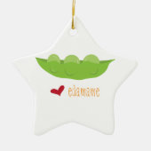 Love Edamame Keramisch Ornament (Voorkant)