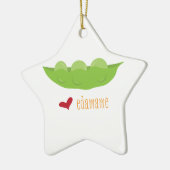 Love Edamame Keramisch Ornament (Links)