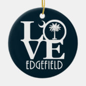LOVE Edgefield South Carolina Keramisch Ornament (Voorkant)