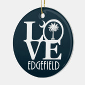 LOVE Edgefield South Carolina Keramisch Ornament (Links)