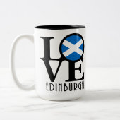 LOVE Edinburgh Scotland 15oz Tweekleurige Koffiemok (Links)
