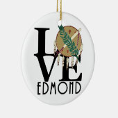 LOVE Edmond Oklahoma Keramisch Ornament (Rechts)