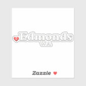 Love Edmonds WA Sticker (Vel)