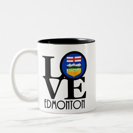 LOVE Edmonton 11oz Tweekleurige Koffiemok (Links)