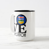 LOVE Edmonton 15oz Tweekleurige Koffiemok (Voorkant links)
