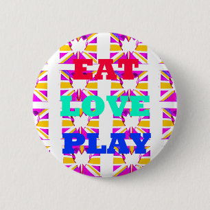 Love  Eet Speel Hart Hakuna Matata kleuren.png Ronde Button 5,7 Cm
