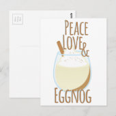Love & Eggnog Briefkaart (Voorkant / Achterkant)