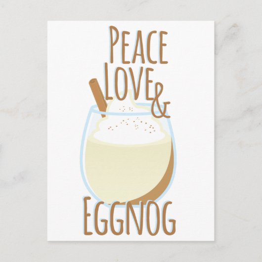 Love & Eggnog Briefkaart (Voorkant)