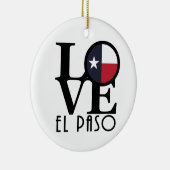 LOVE El Paso Keramisch Ornament (Rechts)