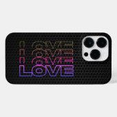 Love - Electro Love Edition iPhone Hoesje (Achterkant horizontaal)