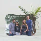 Love Elegant Holiday Card Feestdagenkaart (Staand voorkant)