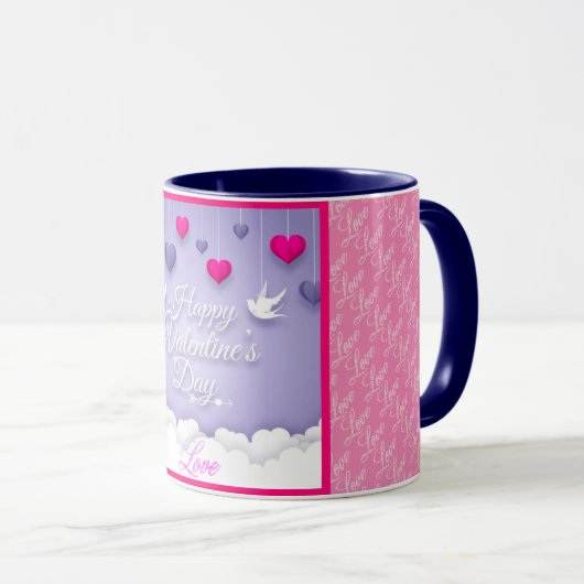 Love Elegant Modern Popular Best Heart Mok (Voorkant rechts)