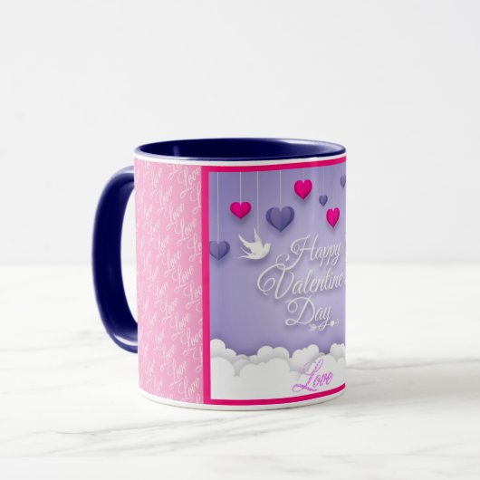 Love Elegant Modern Popular Best Heart Mok (Voorkant links)