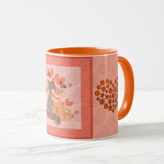 Love Elegant Modern Popular Best Heart Mok (Voorkant rechts)