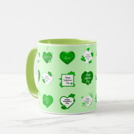 Love Elegant Modern Popular Best Heart Mok (Voorkant links)
