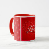 Love Elegant Modern Popular Best Heart Mok (Voorkant links)
