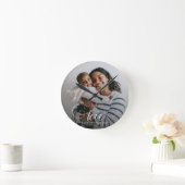 LOVE Elegant Photo Calligraphy Family Keepomwille Ronde Klok (Huis)