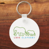 Love Elephant Sleutelhanger (Voorkant)