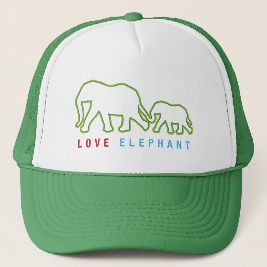 Love Elephant Trucker Pet (Voorkant)