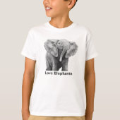 Love Elephants Kinder T-shirt (Voorkant)